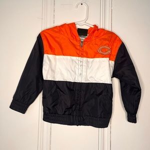 Toddler 2T Chicago Bears zipup hooded breakaway jacket NFL football RARE